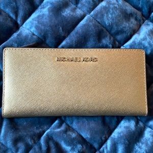 Gold Michael Kors wallet